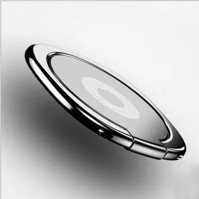 Folding Phone Ring Holder Universal Smartphone Stand For iPhone Xiaomi Huawei One Hand Grip Kickstand Desk Support Video Viewing Zpaxo Silvery