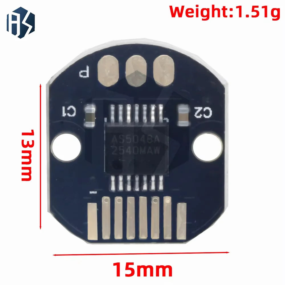 14Bit AS5048A Magnetic Rotary Encoder Module, SPI PWM Magnetic Angle Position Detection Sensor Board Zpaxo