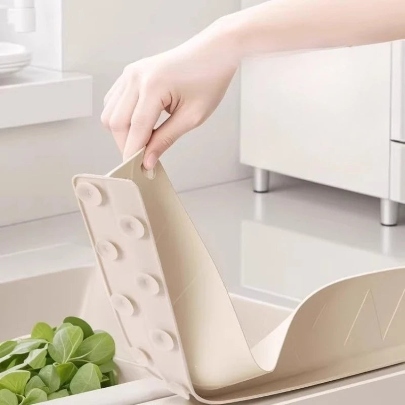 Kitchen Sink Silicone Splash Guard Non-slip Easy-clean Countertop