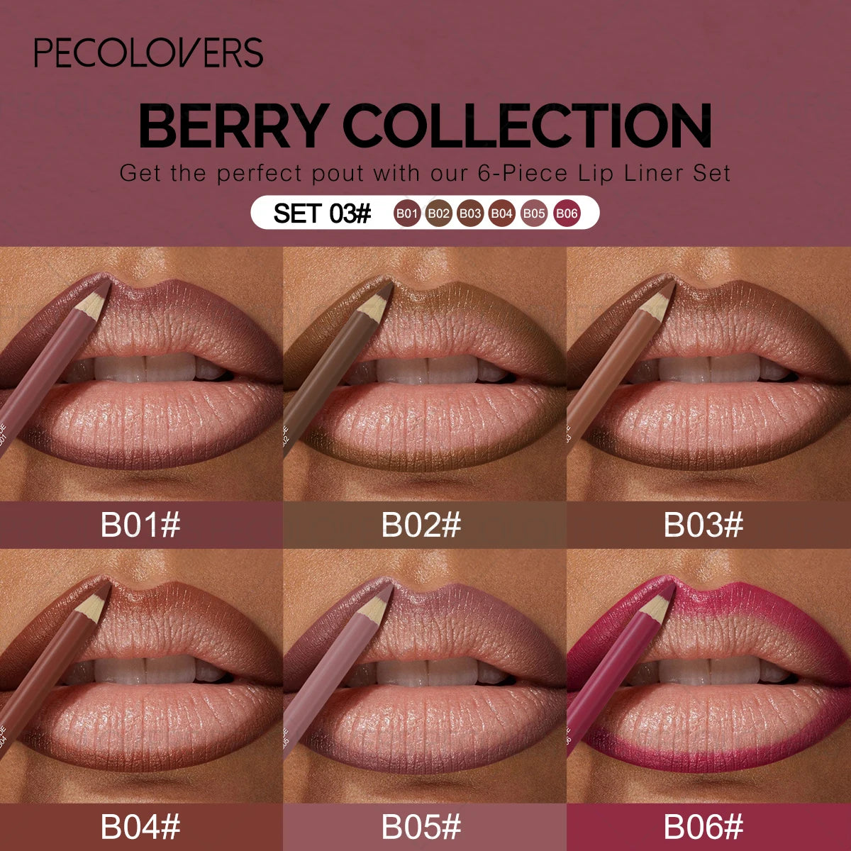 1PC Matte Nude Lip Liner - High Pigmentation, Waterproof and Smudge-proof, Smooth and Easy To Apply, To Create Lip Contour Zpaxo