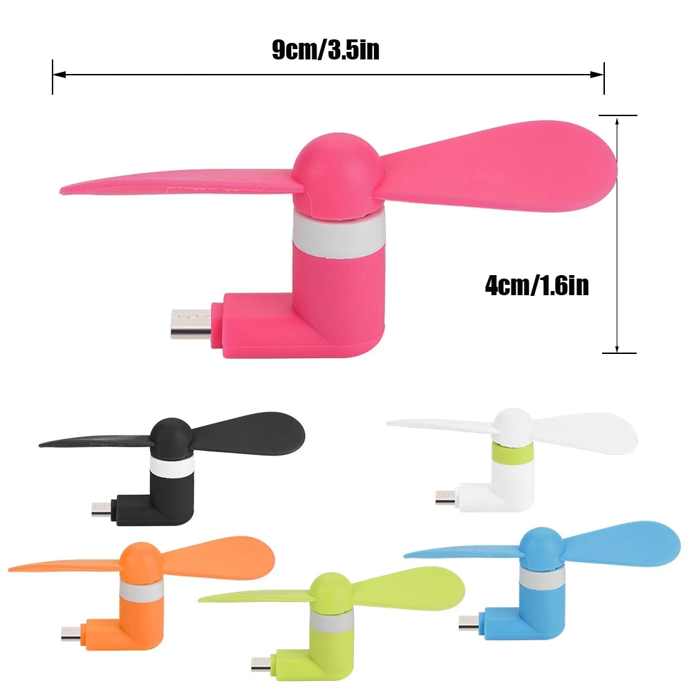 Portable Mini USB Fan Mini Portable Hand USB Small Fan Ultra quiet USB Fan For Android OTG Smartphones Zpaxo