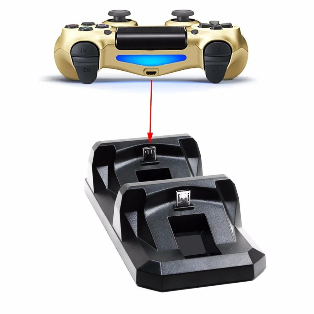 Wireless Gamepad Controle Dual Charge Dock PS4 Controller Charging