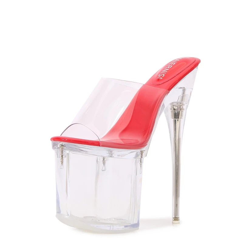 Fashion Crystal Car Model Nightclub Princess Extra Slim Heels Zpaxo S19-6 Red 43 China Mainland