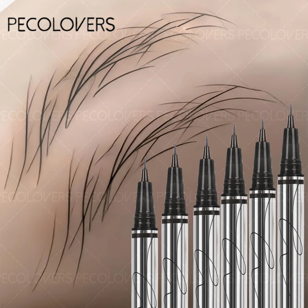 Long-Lasting Waterproof Eyebrow Pencils - Precision Microblading Liquid Eyebrow Tattoo Pencils with Fine Tips for Sketching Zpaxo