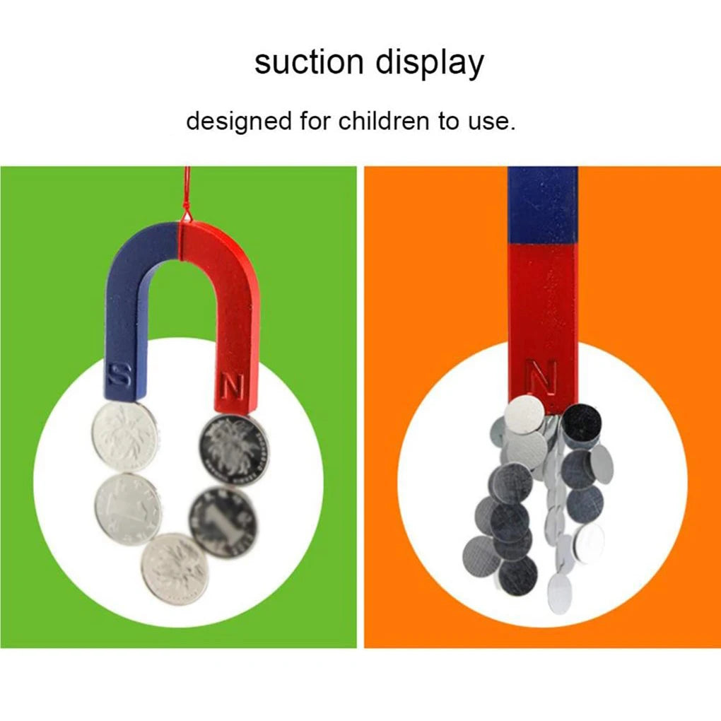 Labs Junior Science Magnetism Sets Bar Ring Experiment Education Fidget Magnets Horseshoe Compass Tool Kit Gifts for Kids Zpaxo