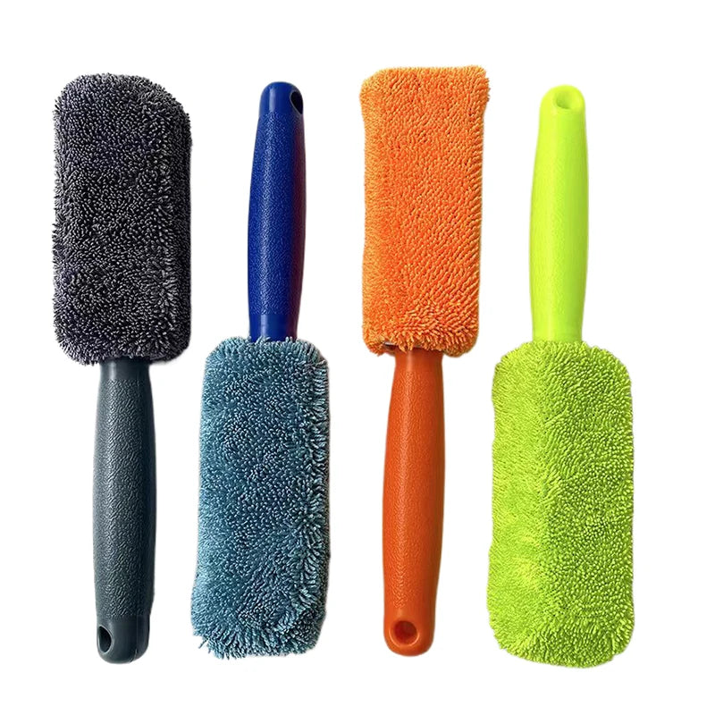Microfiber Car Wheel & Tire Brush – Scratch-Free Auto Wash