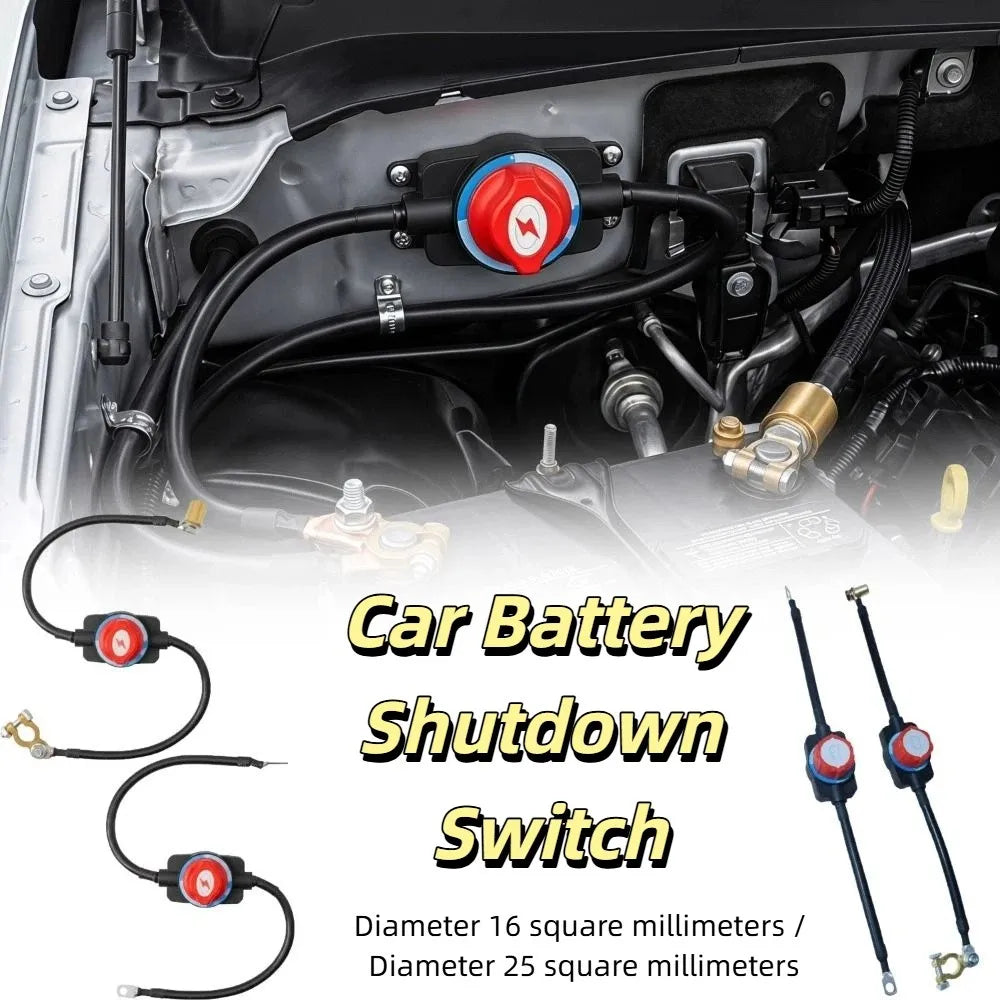 Wire Car Battery Power Off Switch Anti-leakage 12V 24V Main Zpaxo