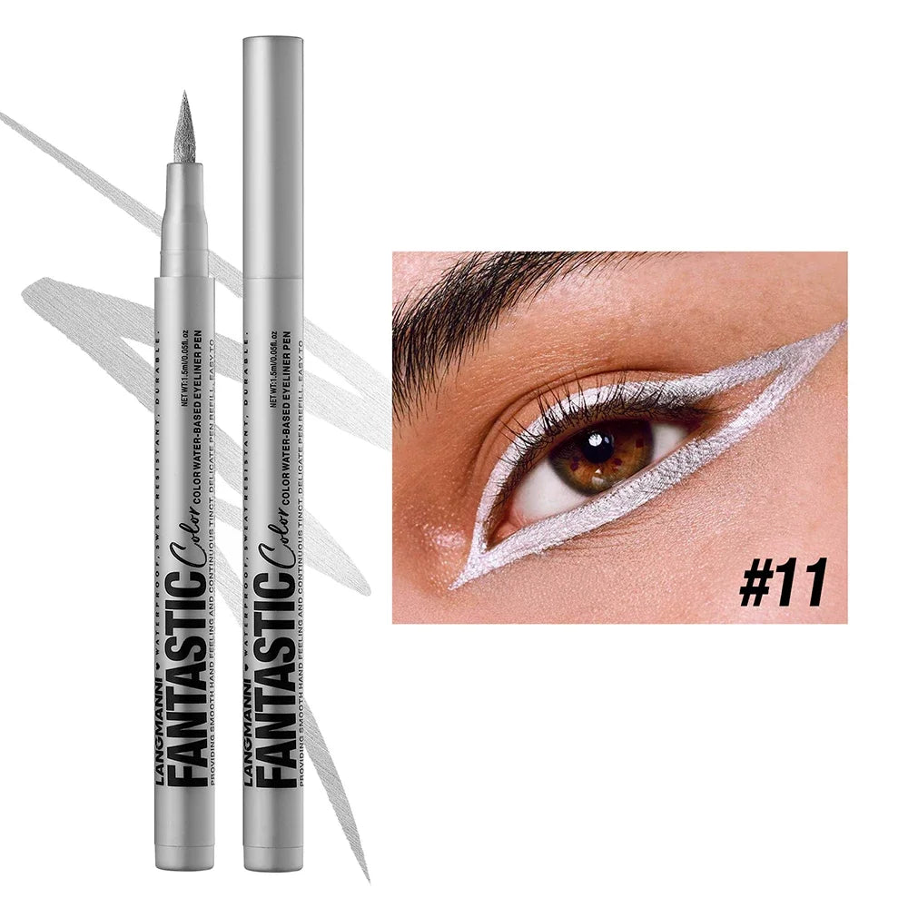 Matte Pink Eyeliner Pencil Easy-to-pigment Fantastic Liquid Pen Zpaxo 11