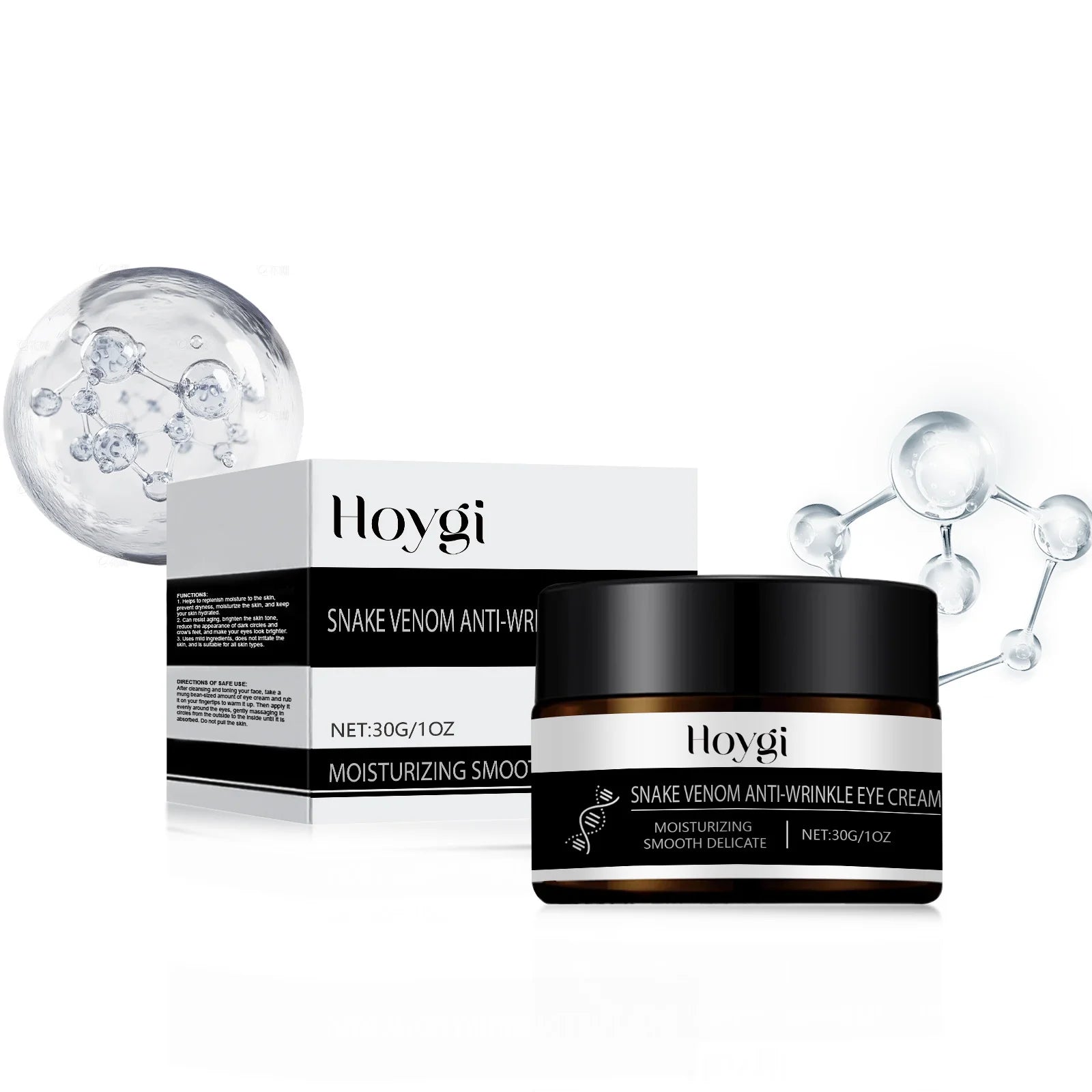 Snake Venom Peptide Eye Cream Anti Wrinkle Whitening Moisturizing Dark Circles Removal Fade Eye Bag Puffiness Lift Firm Eye Care Zpaxo 1pcs