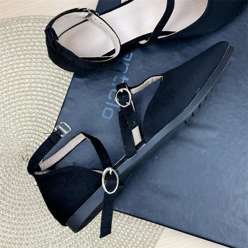 Sharp Pointed Toe Flat Shoes Spring Autumn Women's 2025 New Sandals Spring Shallow Mouth Work Shoes Casual Flats Women Zpaxo