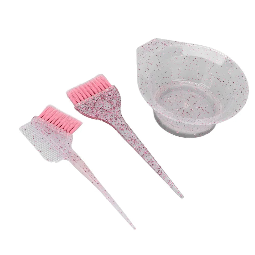 Double-sided Comb Hair Dyeing Brushes Soft Bristle Brush Pink Barbers Zpaxo