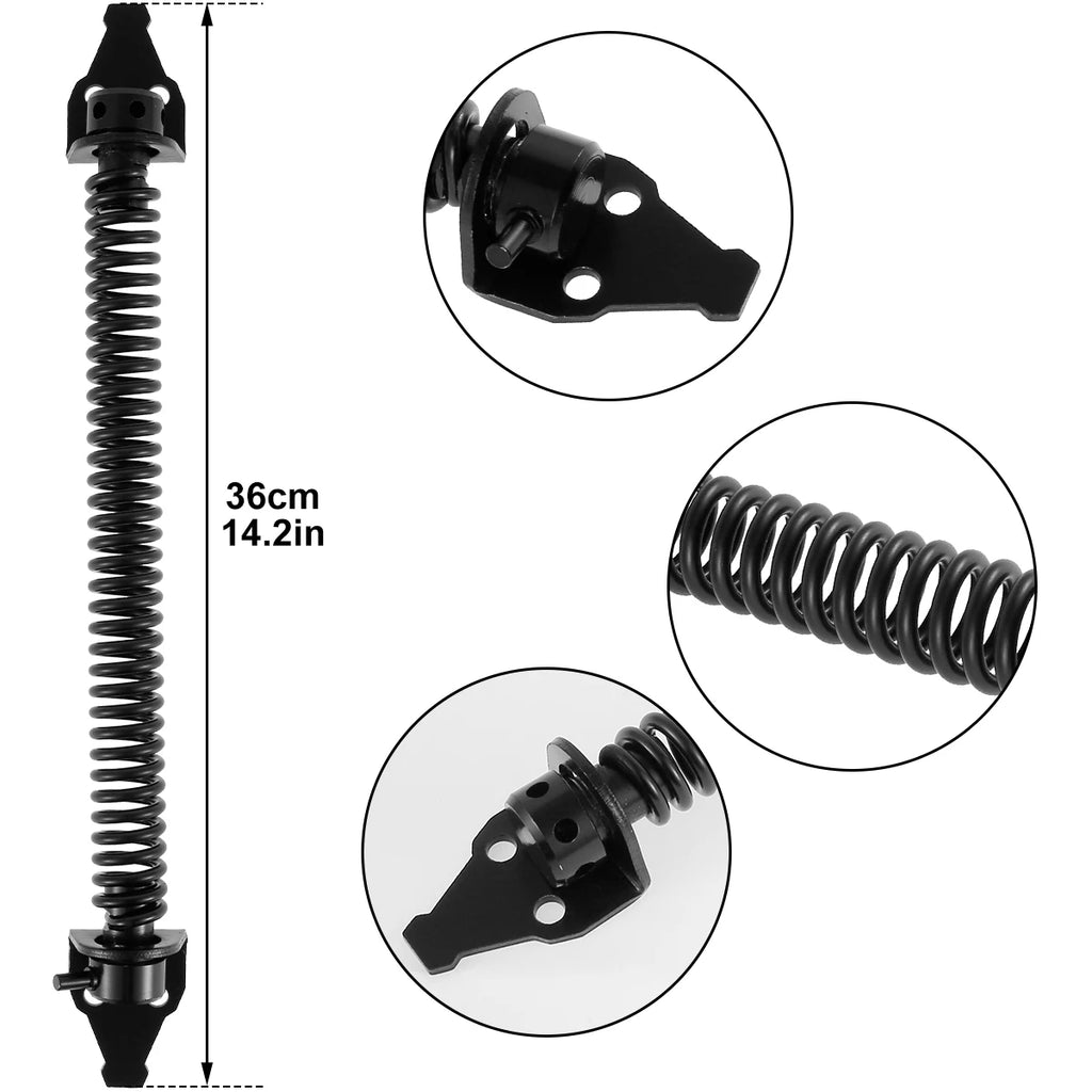1/2PC Garden Gate Spring Closer 8inch Universal Automatic Gate Spring Metal Fence Gate Spring Closure Rust-Proof Door Outdoor Zpaxo