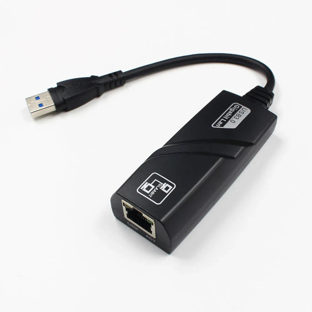 Speed USB 3 0 Gigabit Ethernet RJ45 LAN 10 100 1000 Mbps Network Zpaxo Black
