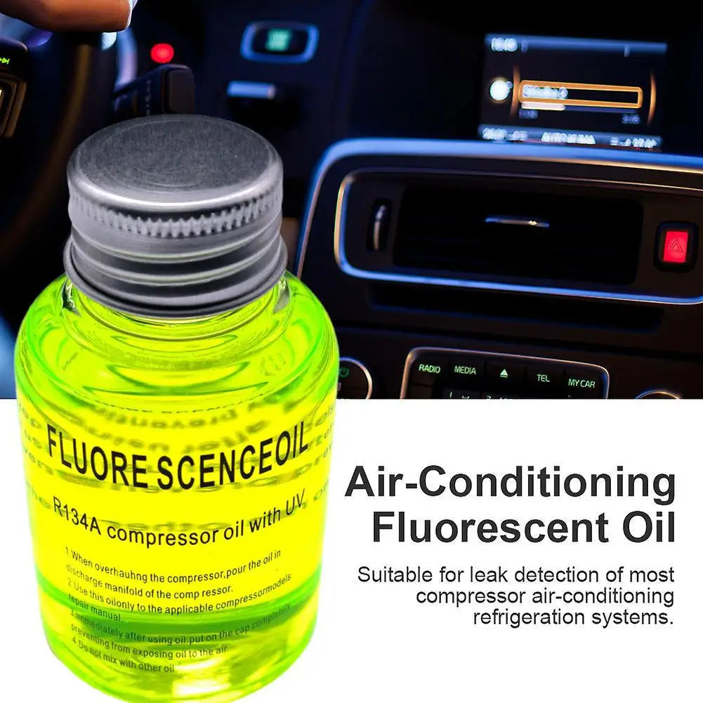 Car AC UV Dye Leak Detection Kit – Fluorescent Oil 1/2/3pcs AC Leak Detection Tool Zpaxo