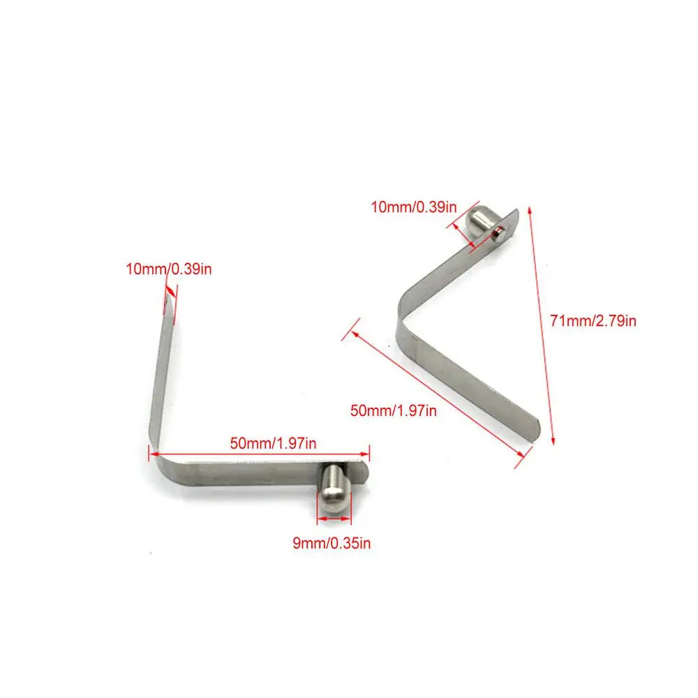 5-Pack V-Shape Spring Clips – Kayak Paddle & Tent Pole Clamps Outdoor Spring Clips Zpaxo 9mm