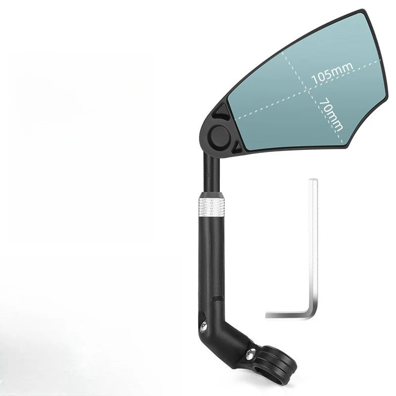 Bicycle Anti Glare Rearview Mirror Extendable Explosion-proof Rearview Mirror Mountain Bike Reflective Mirror Riding Equipment Zpaxo The one on the right