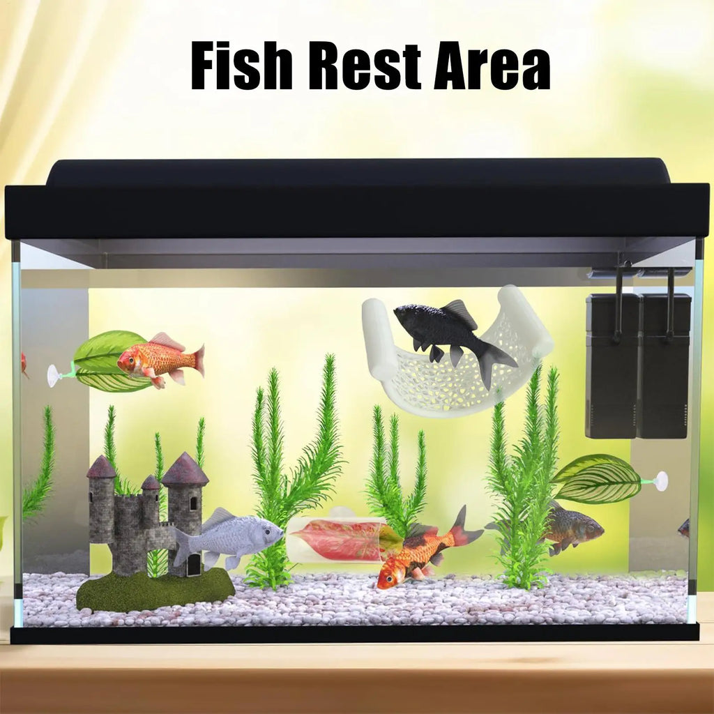 Betta Hammock Floating Betta Bed Aquarium Decor Small Hammock for Rest Sleeping Playing Shrimp Guppy Habitat Enrichment Zpaxo