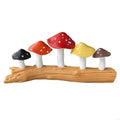 Miniature Resins Mushrooms on Tree Stump Figurine for Creative Homes Decors and Garden Landscape Decorative Ornament Zpaxo 1 CN