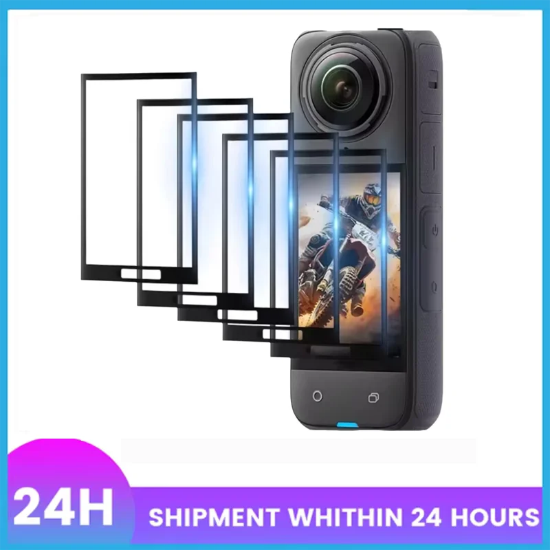 Insta360 X4/X5 Tempered Screen Protector – 9H HD Film 1–5 Pack Camera Screen Protector Zpaxo