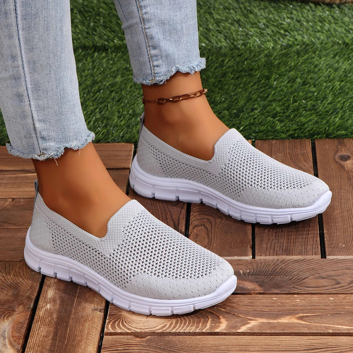 Women Sneakers 2024 Spring Summer Casual Single Shoes Old Beijing Zpaxo GRAY 36