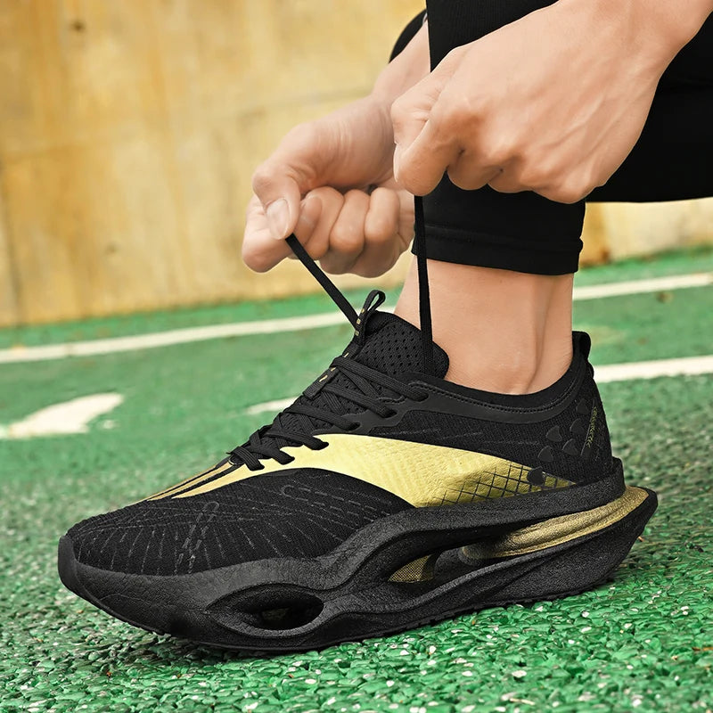 Men's Casual Sneakers Luxury Trainer Shoes Breathable Race Running