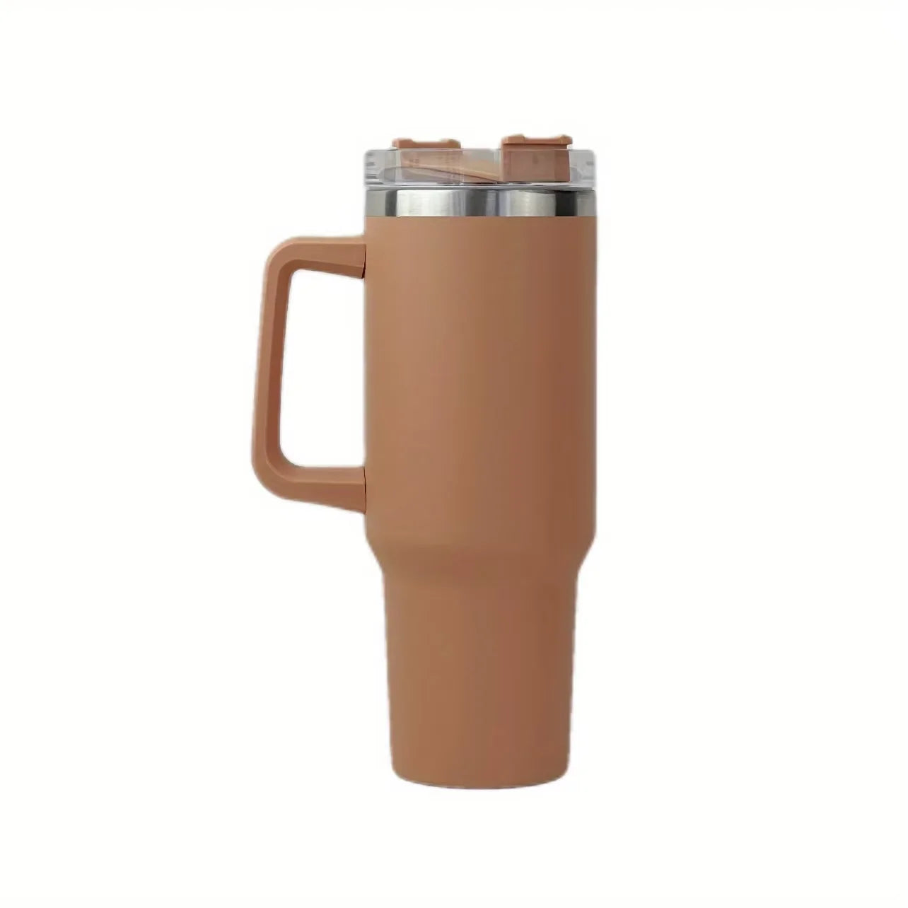 40oz Tumbler Vacuum Insulated Thermos Custom Travel Cup Stainless Steel Water Bottle Coffee Mugs With Handle Outdoor Drinkware Zpaxo Chocolate 1-1.5L