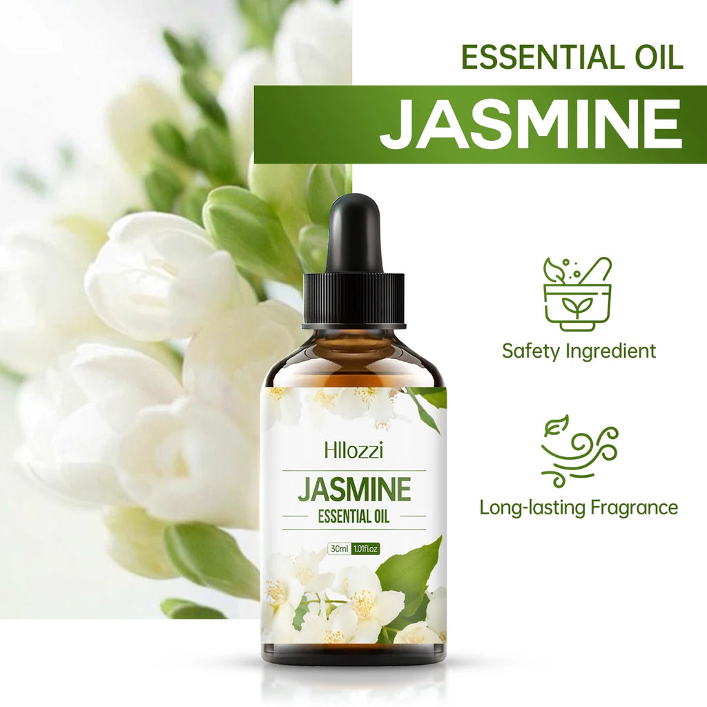 100ml/60ml/30ml Jasmine essential oil Aromatherapy Multifunctional essential oil Various scenes Rich in flavor Hydrating Zpaxo