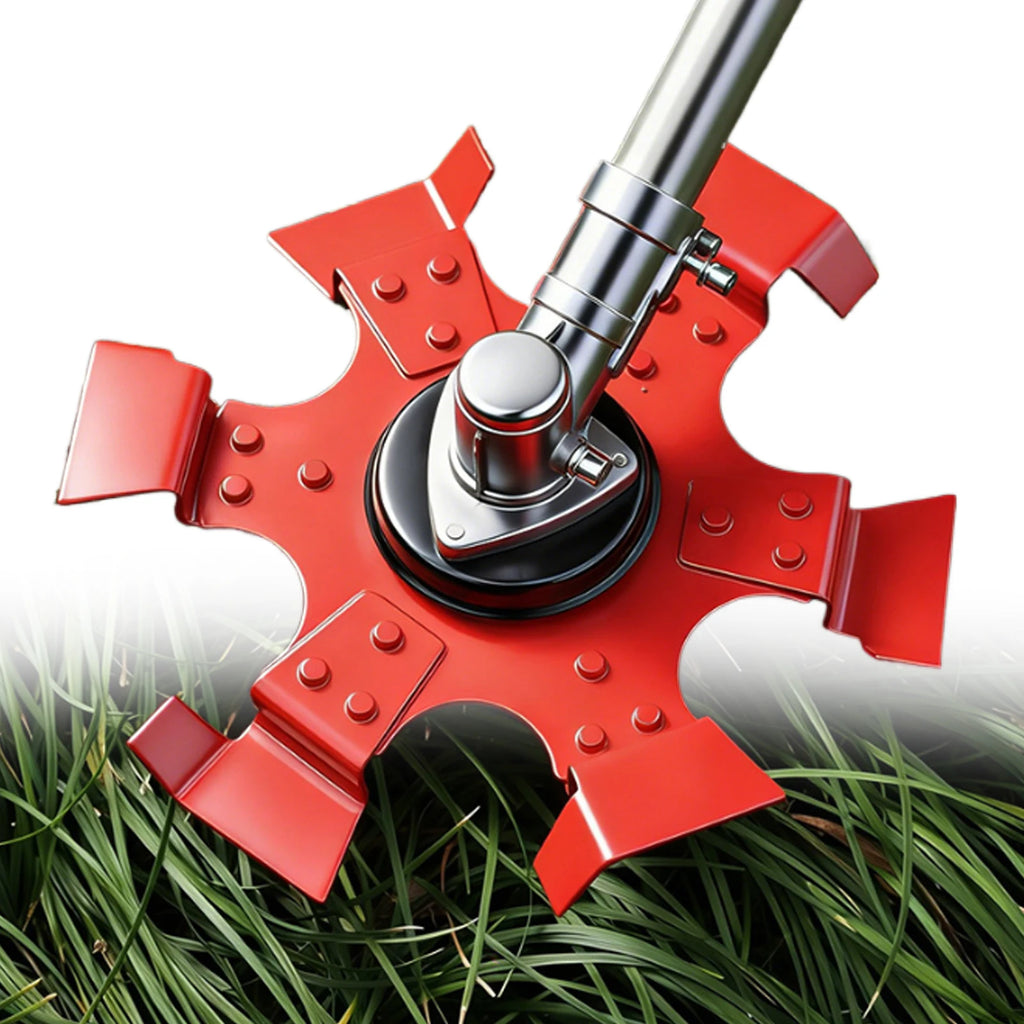 Lawn Blade Grass Cutting Head Reusable Soil Loosening Wheels Small Trenching Wheel Blade for Weeding Deep Plowing Loosening Soil Zpaxo