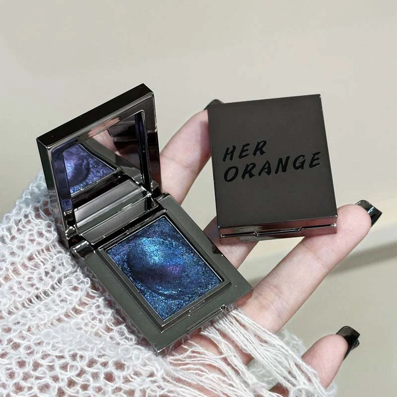 Chameleon Metallic Glitter Eyeshadow Palette Fine Highlighter Sparkling Pearlescent Mashed Potato Smoky Purple Eye Shadow Makeup Zpaxo