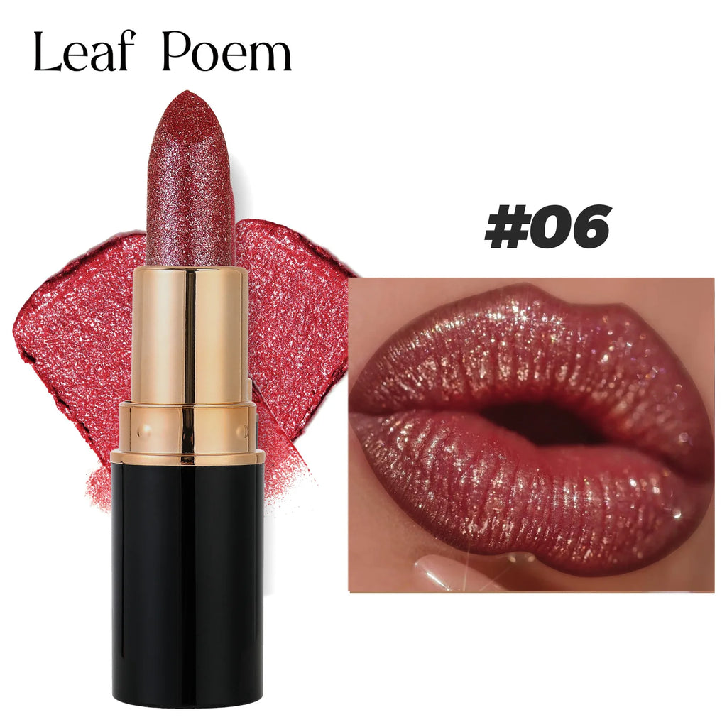 Metallic Glitter Lipstick Diamond Dazzling Waterproof Sexy Lip Gloss