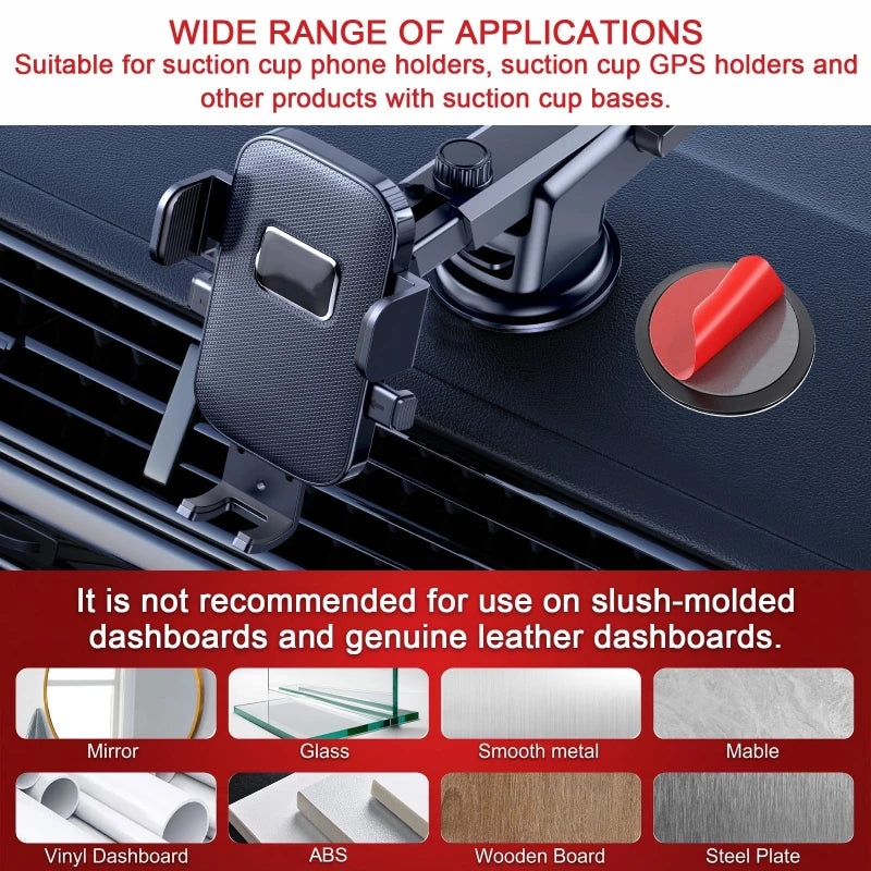 Durable Phone Stand Bracket Stickers Universal Mobile Phone Sticker Car Suction Cup Adhesive Sticker for Dashboard Mount Base Zpaxo
