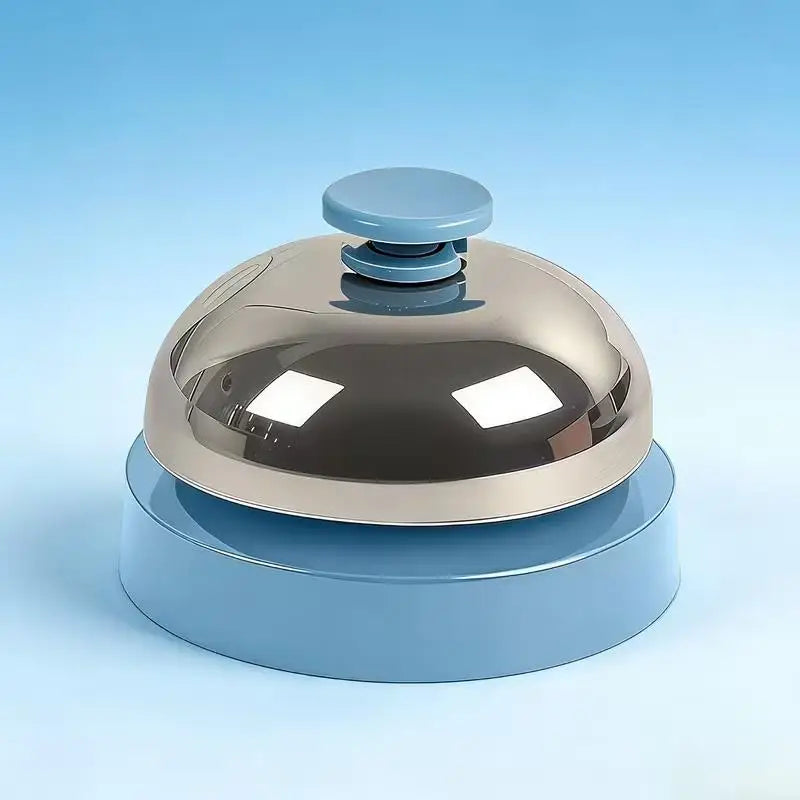 1pcs Push-to-Talk Metal Chime with Clapper – Handheld Bell for Pet Training, Classroom, Parties & Microphones Zpaxo