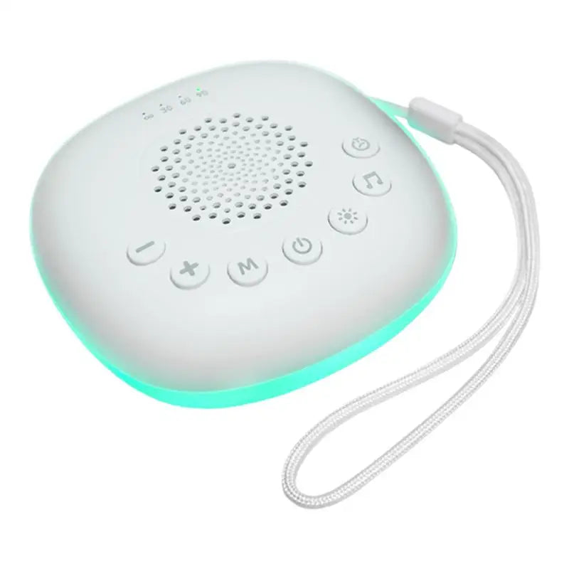 White Noise Machine Portable Sleep Calming Accessories USB Rechargeable Sleep Aid Soother For Bedroom Nursery Travel Meditation Zpaxo United States