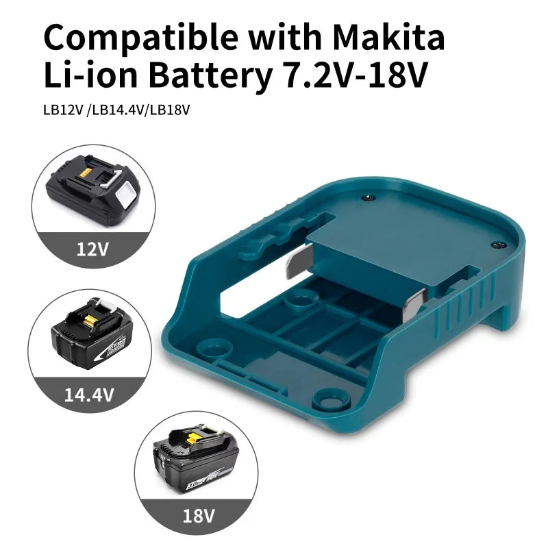 Makita 18V Battery USB Type-C Charging Adapter BL1840 BL1860