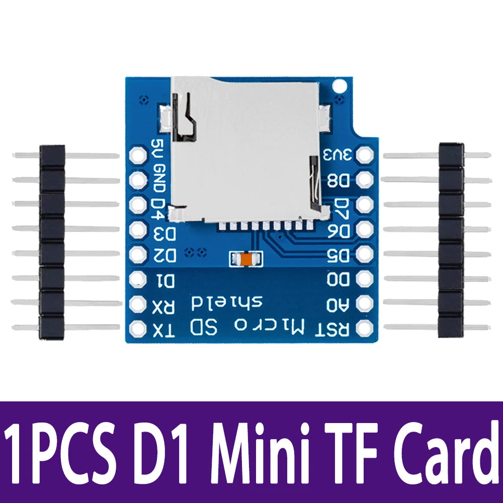 Micro SD/TF Card Reader (for Arduino-Compatible): SPI Interface – Built-In Level Converter Chip Zpaxo 1PCS D1 TF card