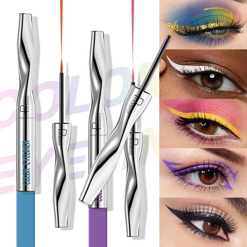 Colourful Eyeliner Liquid Waterproof Matte Pearllight Pen Long Zpaxo