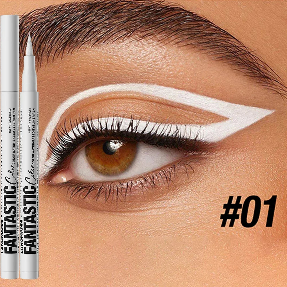 Matte Pink Eyeliner Pencil Easy-to-pigment Fantastic Liquid Pen Zpaxo 01