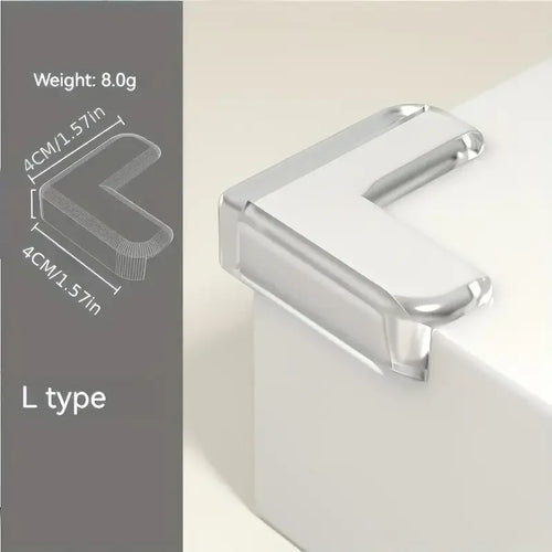 10pcs Transparent Silicone Corner Protector Set, Safe Edge Guards for Power Outlets and Table Corners Zpaxo