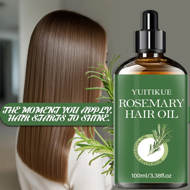 YUITIKUE Rosemary Essential Hair Oil – Smooth & Shiny Hair Rosemary Hair Oil Zpaxo