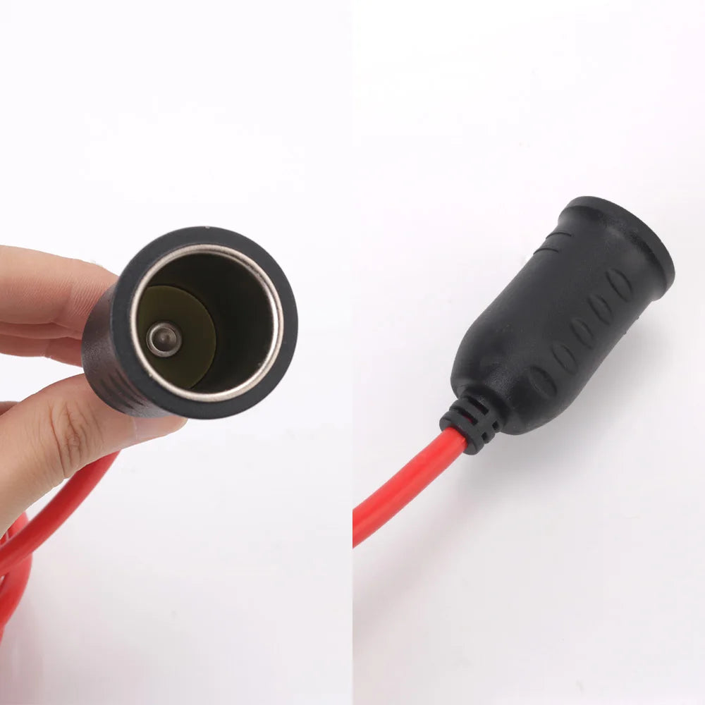 Auto Charger Cable 15A Fuse Female Socket Plug 12V 24V Car C-igarette