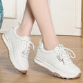 Spring Autumn Casual Soft Sole Lace-up Small White Shoes All Match Zpaxo YML98391 White 41 China Mainland