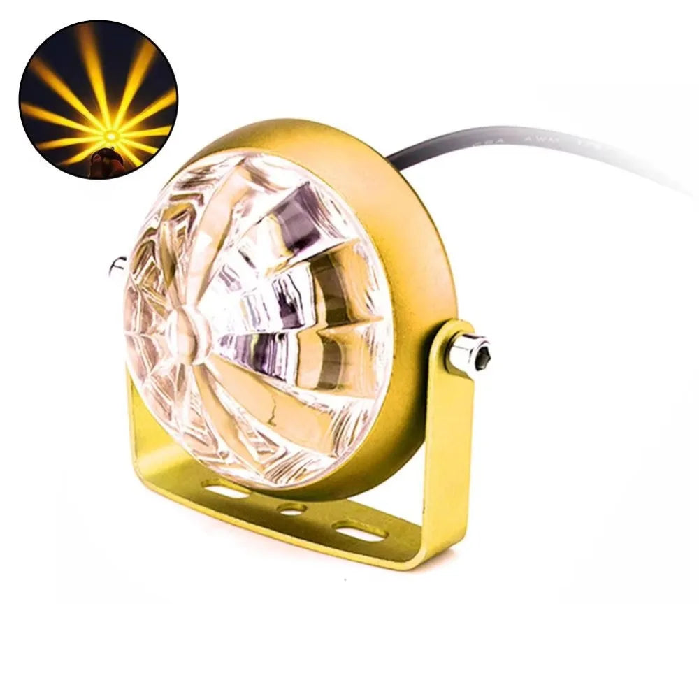 DC 12-24V LED Flashing Chassis Tail Light High-Power Weatherproof Truck Laser Spotlight Enhance Visibility Multi-Color Zpaxo Yellow