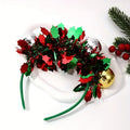 Christmas Headdress Sequin Bead Hair Headband Holiday Season Decor