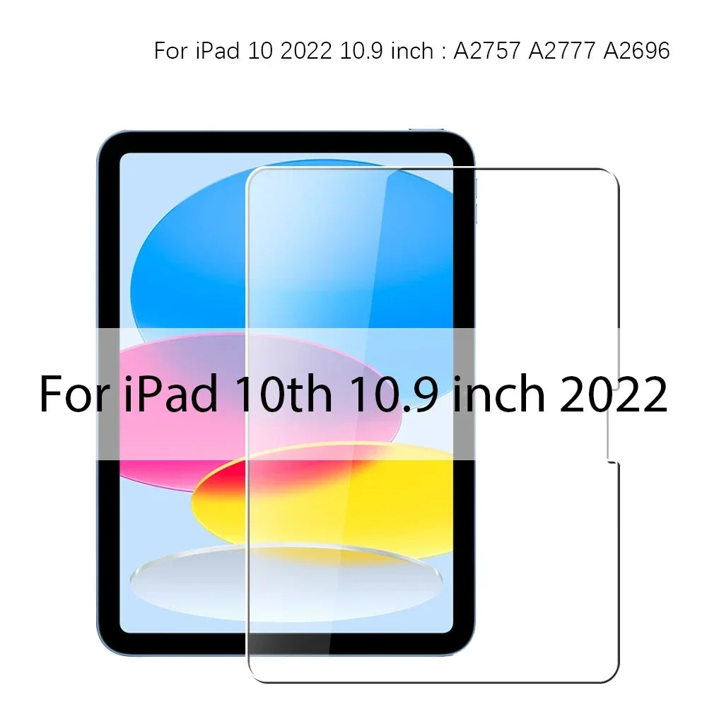 Tempered Glass Screen Protector Ipad 13 12 9 11 6th M4 M2 2024 Air 5 Zpaxo For iPad 10th