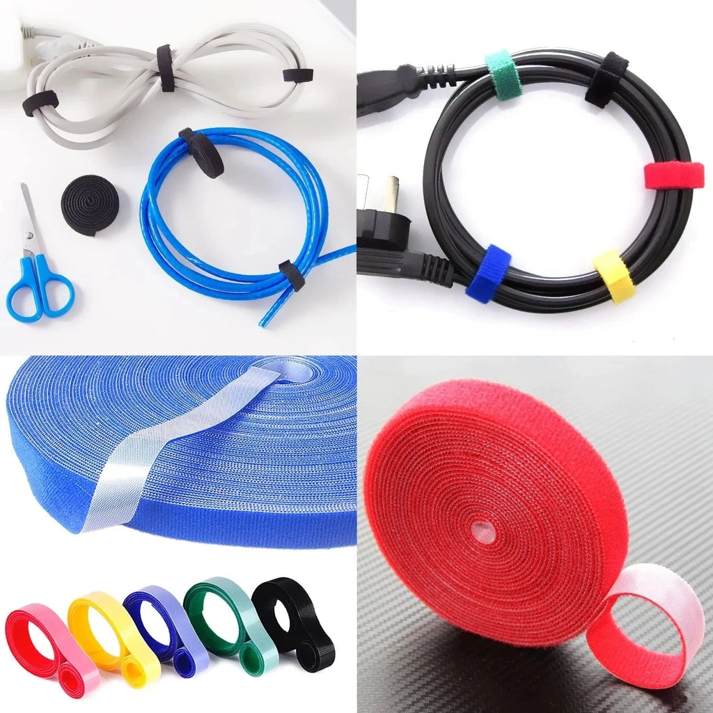 Cable Organizer Management Wire Winder Tape Earphone Mouse Cord Ties Zpaxo