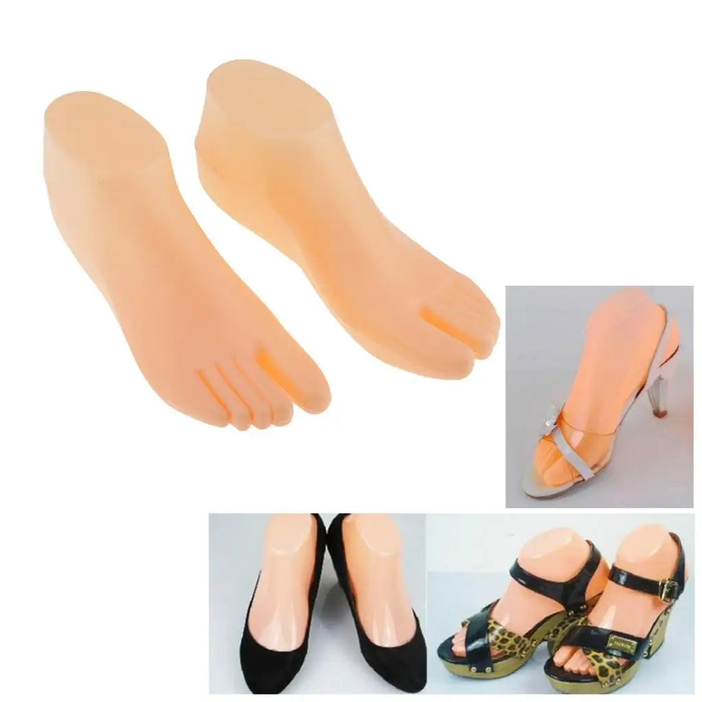 Female Plastic Mannequin Foot Model – Shoe & Sock Display Stand Mannequin Foot Display Zpaxo