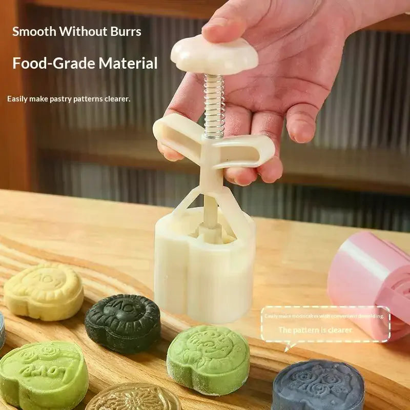 DIY Baking Mold Valentine's Day Cookie Stamp Flower Mooncake Spring Zpaxo