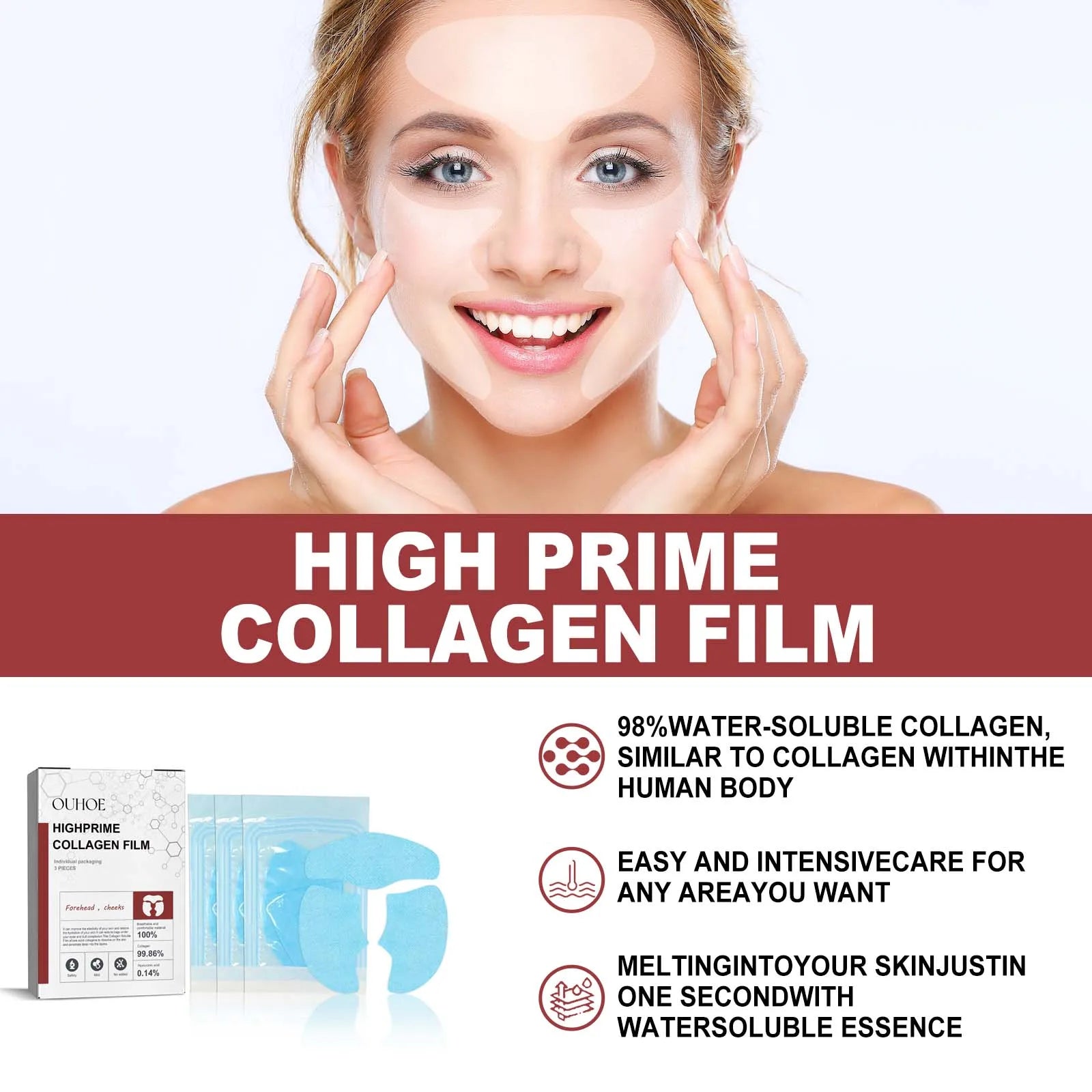 Collagen Membrane Facial Mask – Anti-Aging Skin Tightening Set Collagen Face Mask Zpaxo