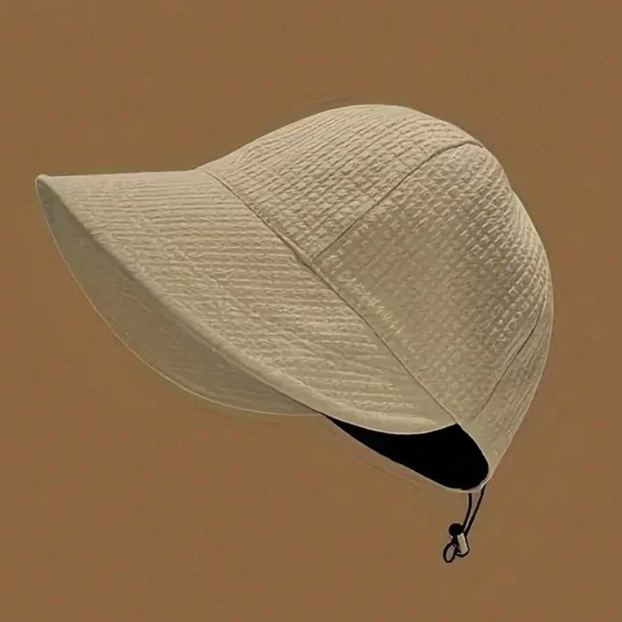 Summer Folding Hat for Women, Wide Brim Beach Visor Cap, Holiday Sun Hat, Ladies Outdoor UV Protection Adjustable Brim Hat Zpaxo