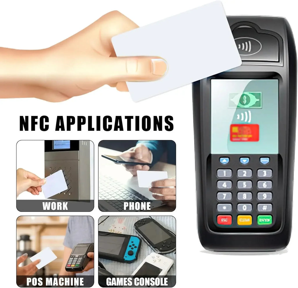 5-10PCS NFC215 White Cards Rewritable NFC NT-AG215 PVC Cards Blank Easy Convenient Programmable NFC Business Card Chip 504Bytes Zpaxo